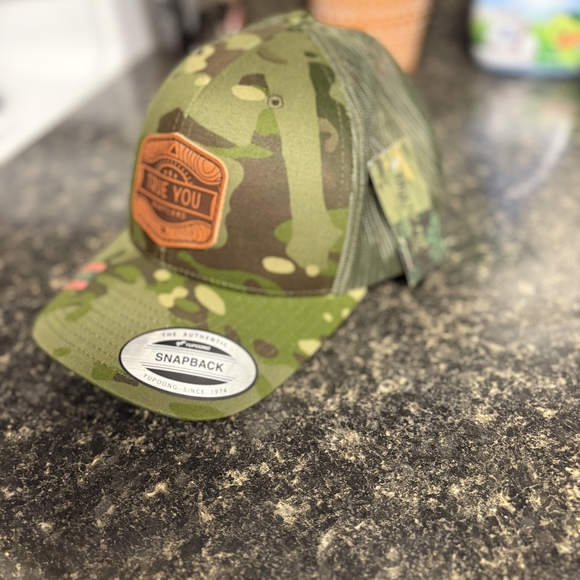 5/$25 Camo Green Snapback Hat - Picture 2 of 6